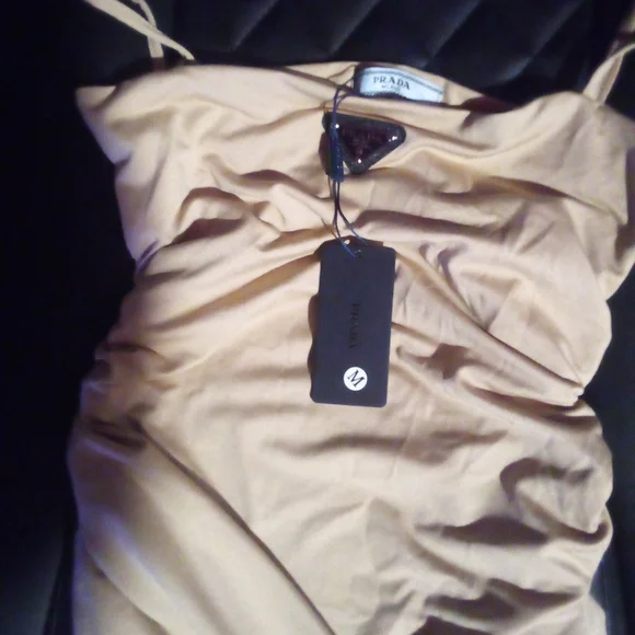 Prada Tan Mini Dress - Picture 4 of 5